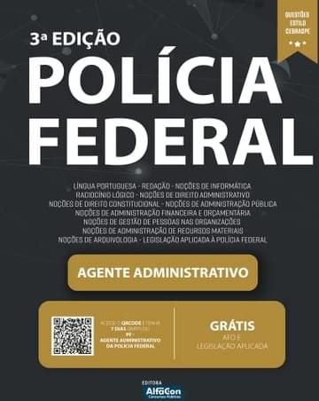 Imagem representativa de Apostila PF - Agente Administrativo da Polícia Federal