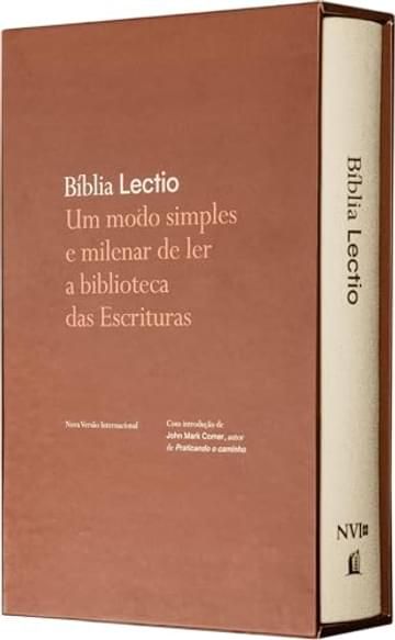 Livro Bíblia Lectio, Nova Versão Internacional (NVI), tecido sobre capa dura