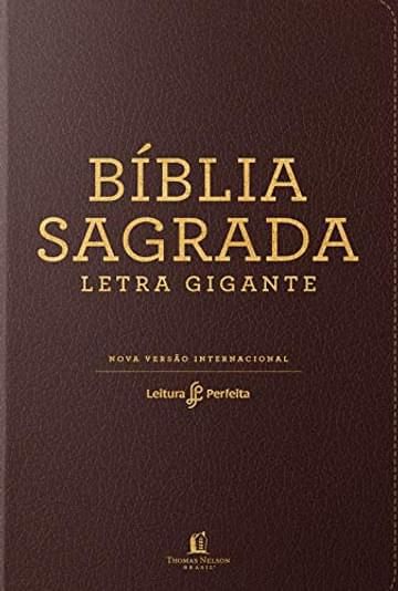 Imagem representativa de Bíblia NVI, Couro Soft, Marrom, Letra Gigante, Leitura Perfeita