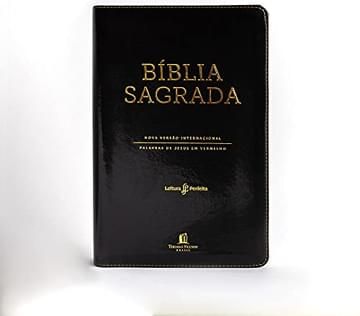Imagem representativa de Bíblia NVI, Couro Soft, Preto, Letras Vermelhas, Índice de Dedo, Leitura Perfeita
