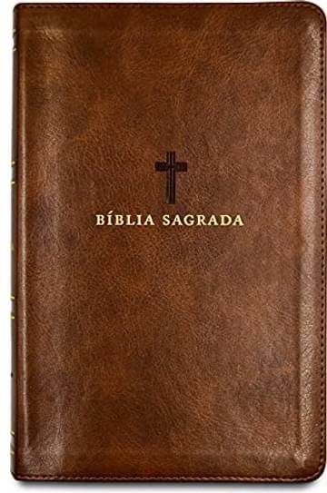 Imagem representativa de Bíblia Sagrada Acf, Couro Soft, Marrom, Letra Grande, Leitura Perfeita