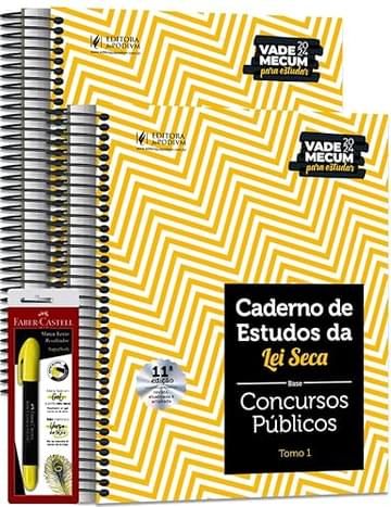 Imagem representativa de Caderno de Estudos da Lei Seca - Concursos Públicos - Vade Mecum Amarelinho