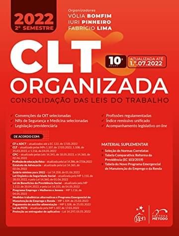 Imagem representativa de CLT Organizada - Consolidação das Leis do Trabalho