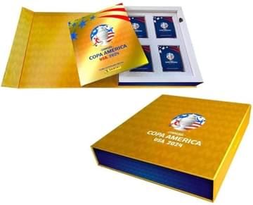Imagem representativa de Copa America 2024 - Box Premium - Álbum Ouro + 50 Envelopes