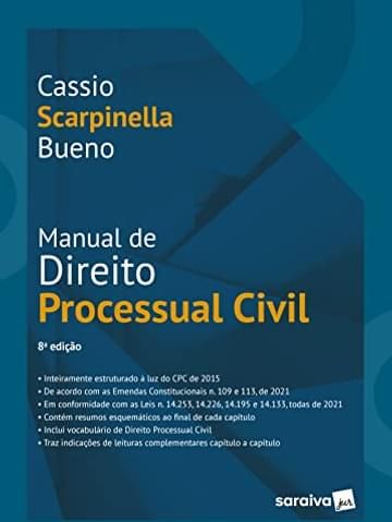 Imagem representativa de Manual de direito processual civil - 8ª edição 2022