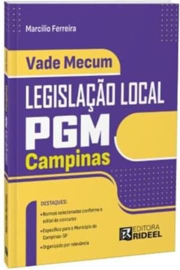 Livro MINI VADE MECUM LEGISLAÇÃO LOCAL PGM - CAMPINAS - SP