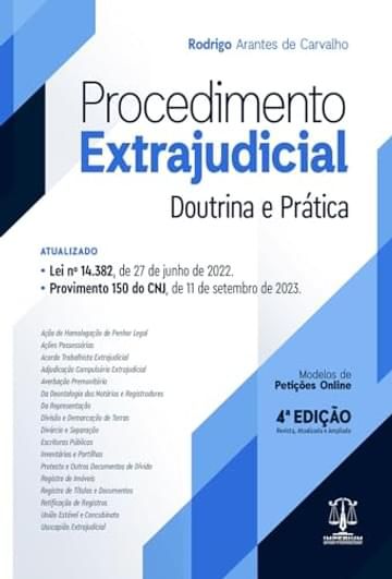 Livro Procedimento Extrajudicial. Doutrina e Prática 4Ed.2024