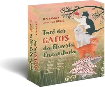 Livro Tarô dos Gatos da Floresta Encantada - Caixa com Livro + 78 Cartas