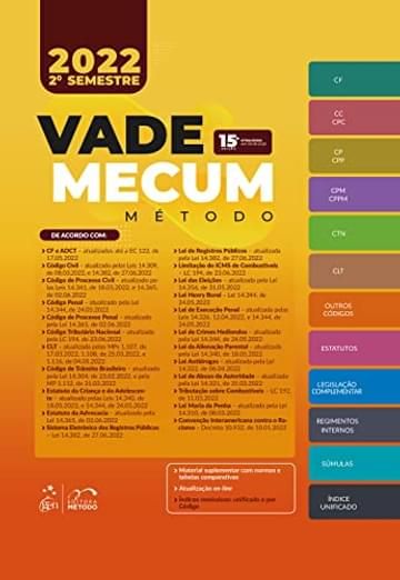 Imagem representativa de Vade Mecum Metodo 2022 - 2º Semestre