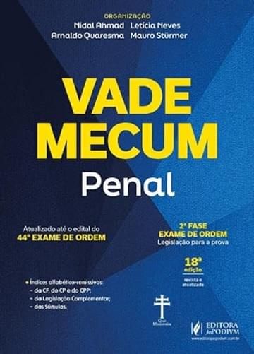 Imagem representativa de Vade Mecum Penal - 44º Exame de Ordem - 18ª Edição (2025)