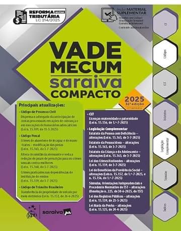 Miniatura de Vade Mecum Saraiva Compacto - 31ª Edição 2025