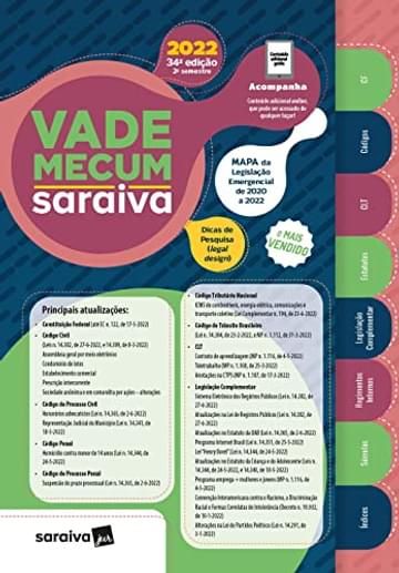 Imagem representativa de Vade Mecum Saraiva - Tradicional - 34ª edição 2022